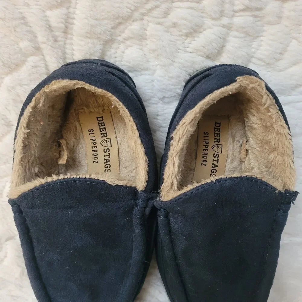 Deer Stags Slipperooz Lil Spun Slipper House Shoe Indoor Outdoor Boys Size 13M